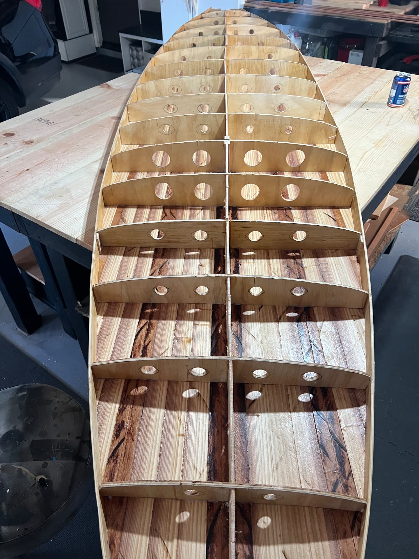 Hollow Wood Surfboard Frame