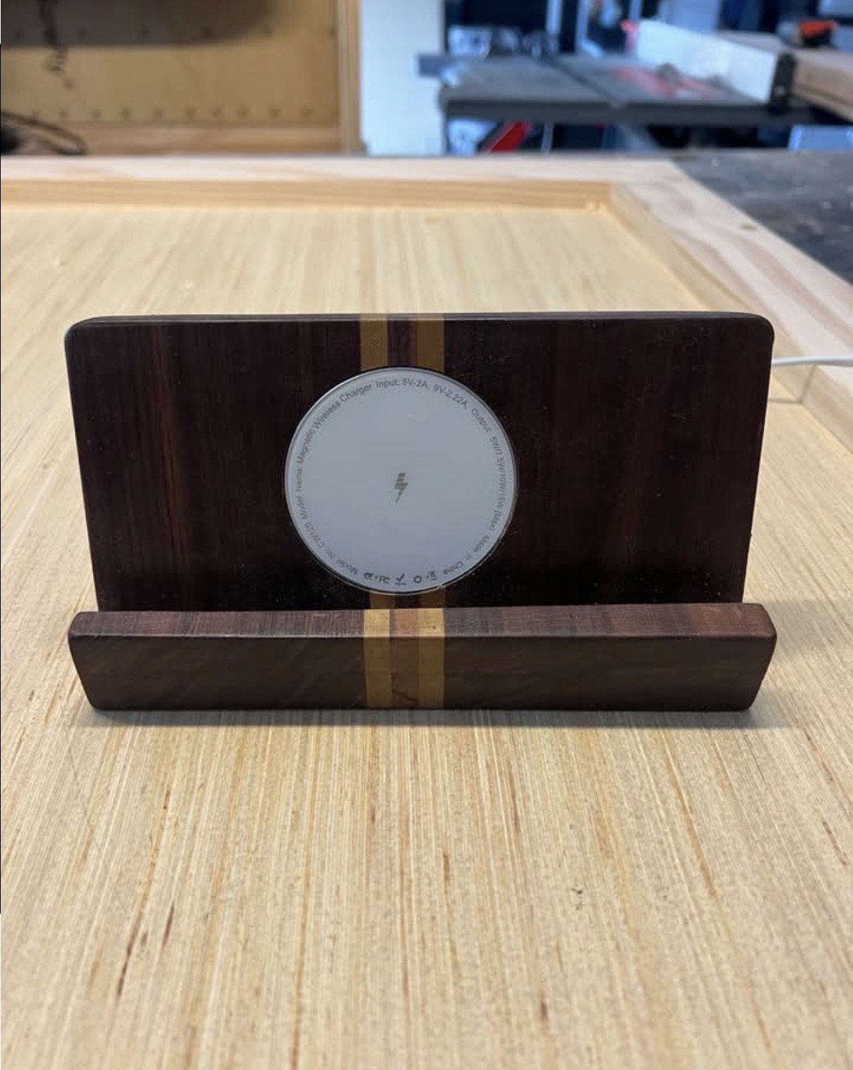 Wood Wireless Charging Stand