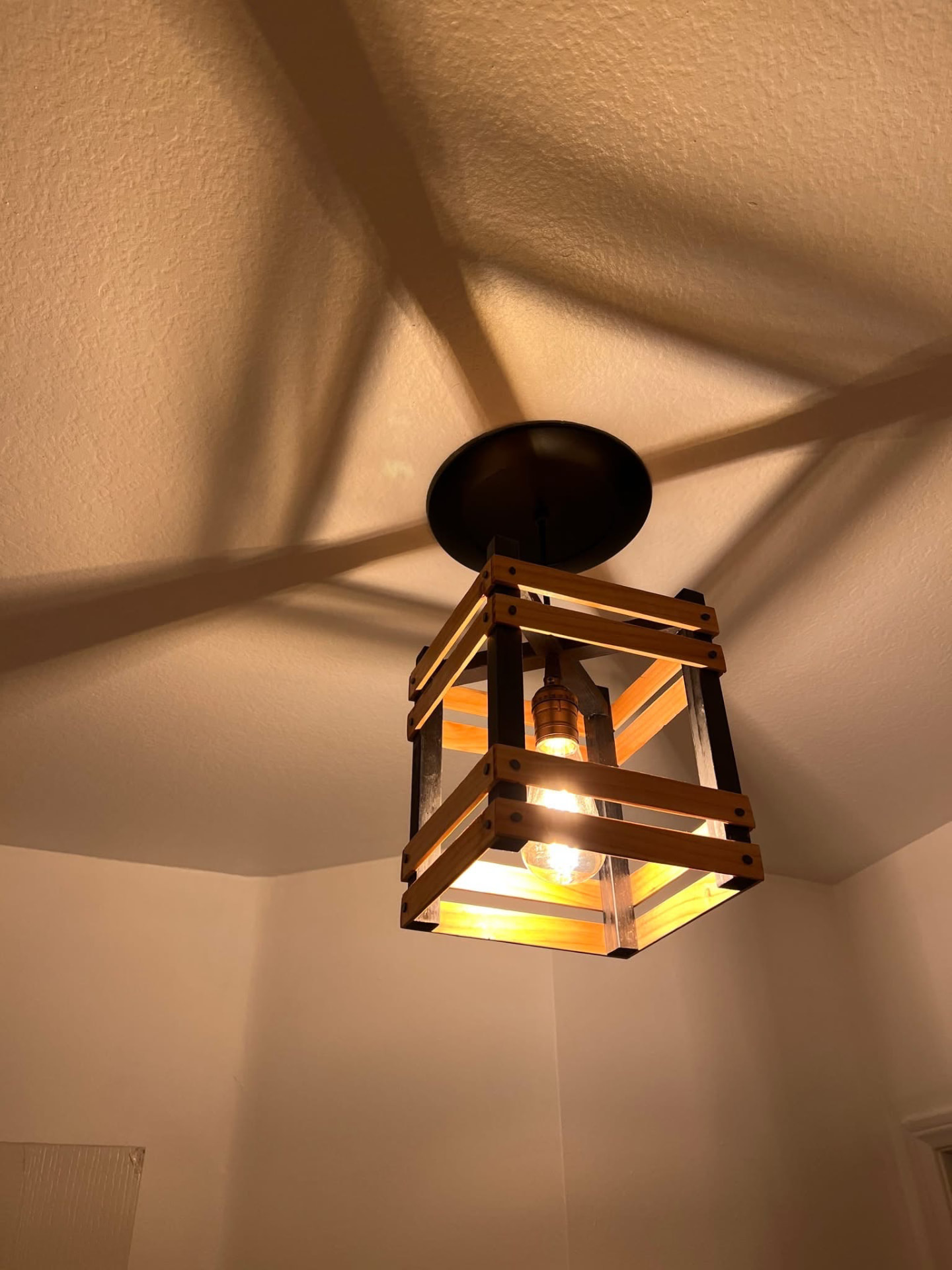 Slatted Wood Pendant Light